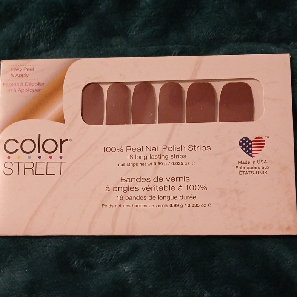 Color Street Mauve Brown Nail Polish Strips LLCS2PM